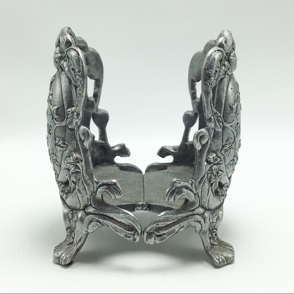 Vintage Carson Pewter Welcome Candle Jar Holder - Picture 4 of 7